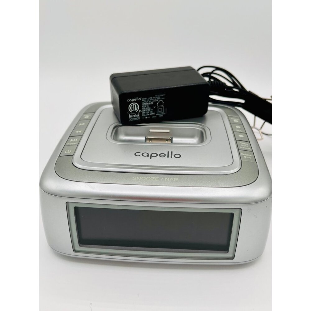 Capello Compact Dual Alarm Clock for Iphone Ci200 w/Soothing Sounds